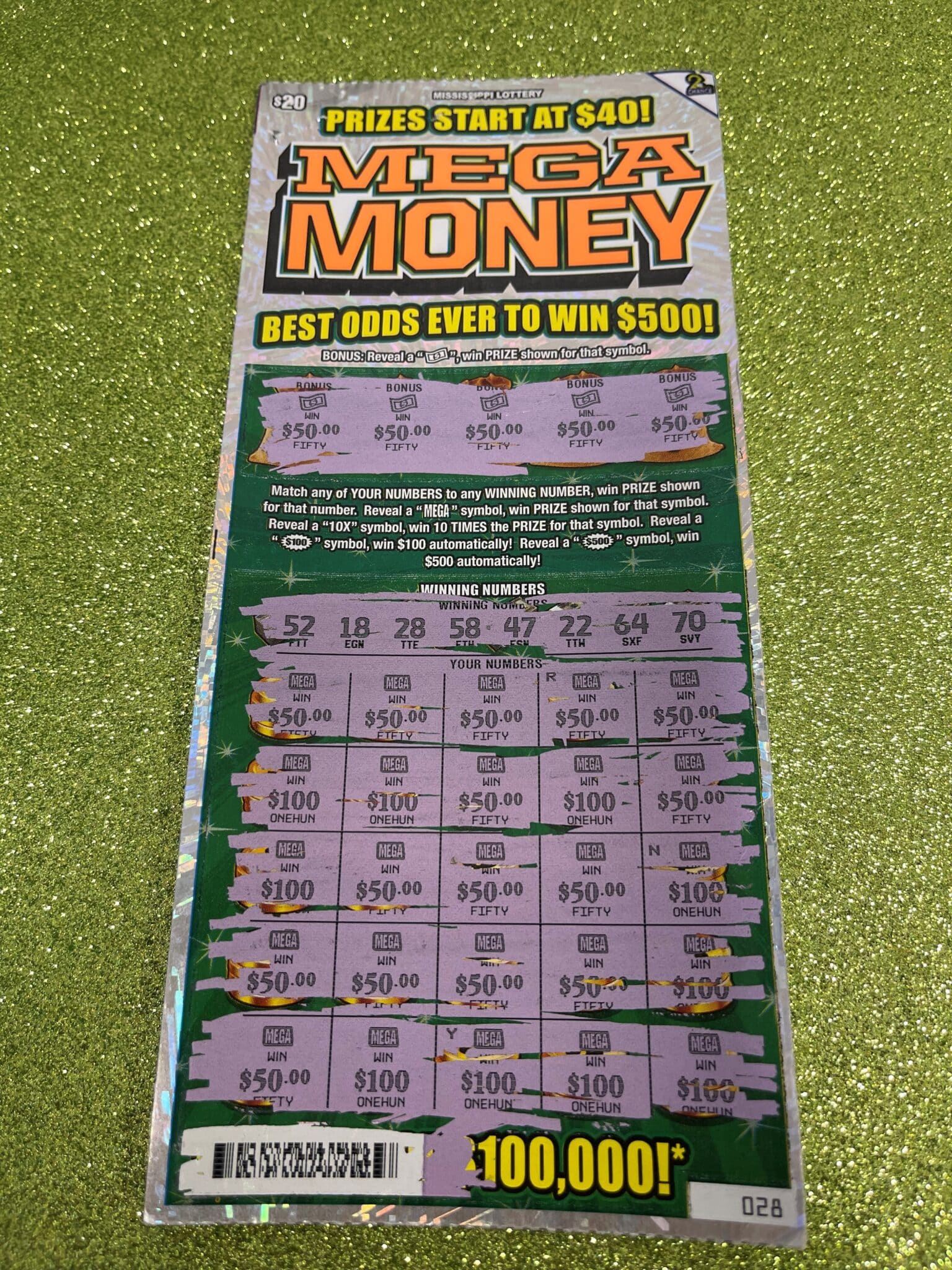 Scooba Player Wins 2,000 Mississippi Lottery