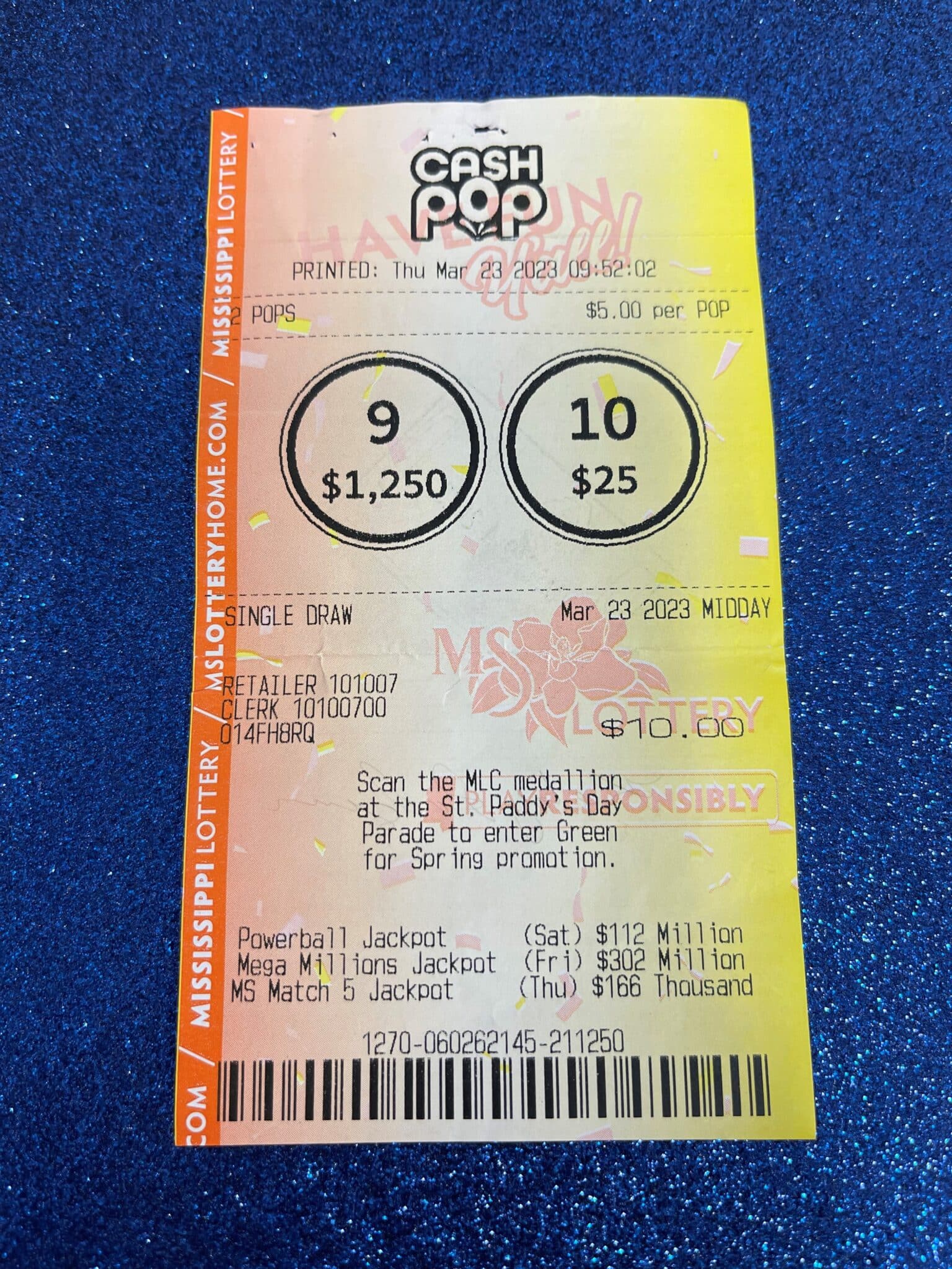 Baldwyn Player Wins 1,250 Mississippi Lottery