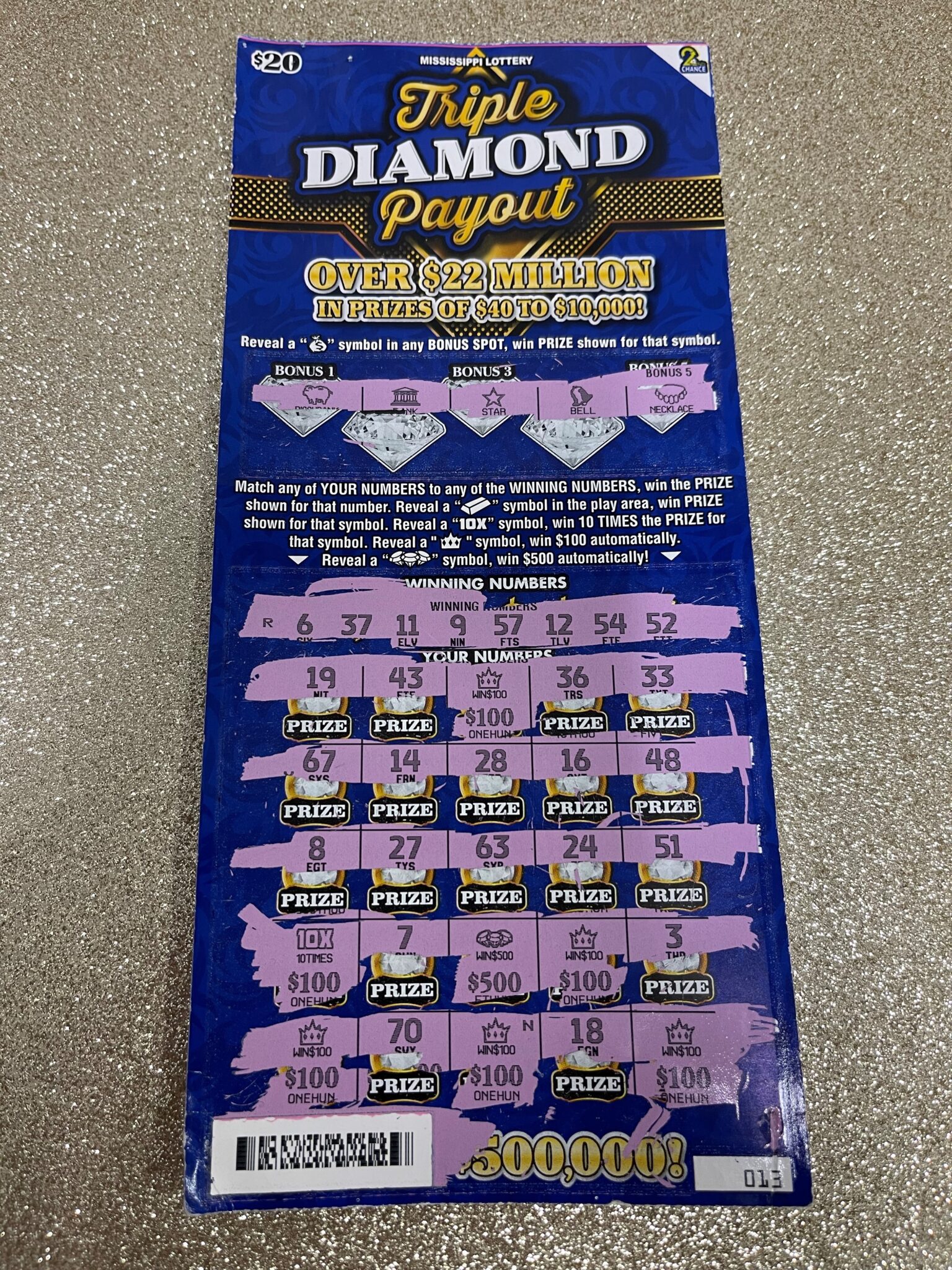 Saucier Woman Wins 2,000 Mississippi Lottery