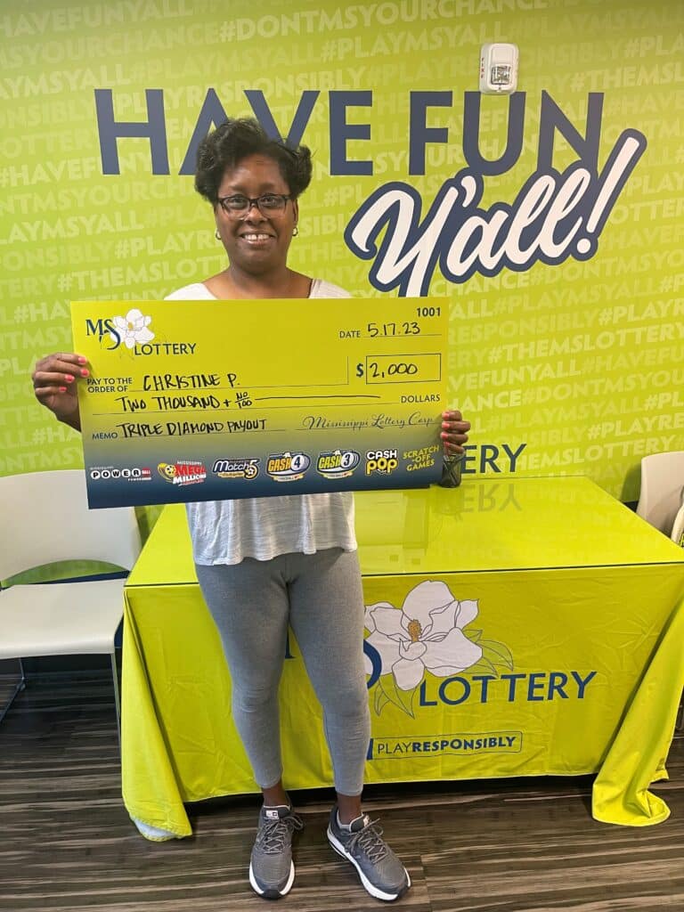 Oak Vale Woman Wins $2,000 - Mississippi Lottery