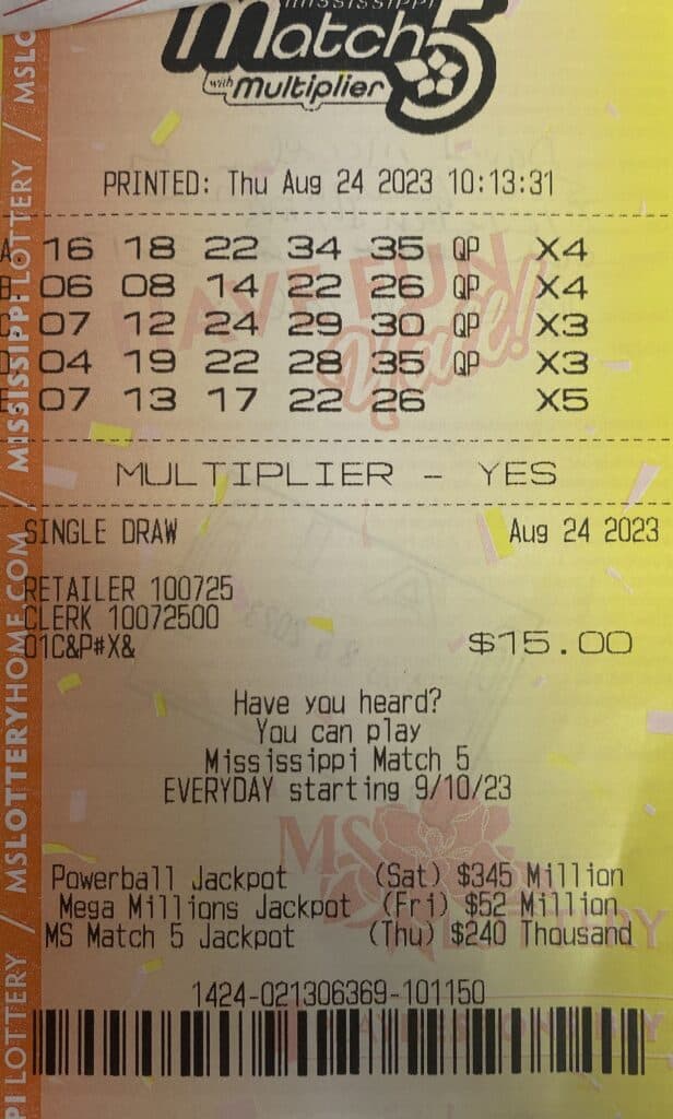 Cleveland man wins $1,000 - Mississippi Lottery