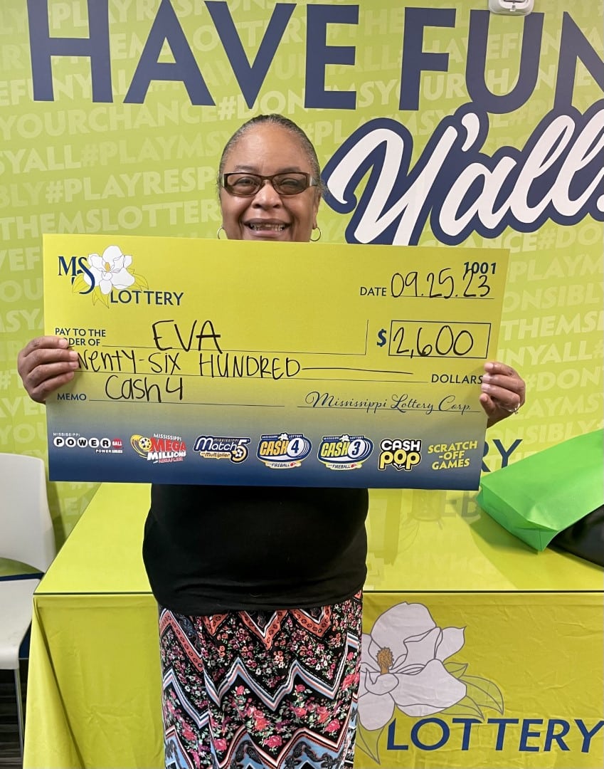 New Hebron Woman Won 2,600 Mississippi Lottery