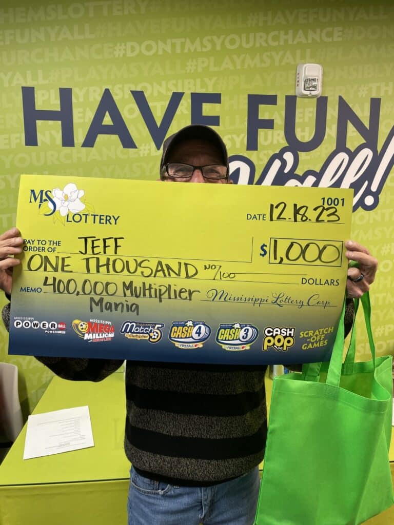 Saucier Man Won 1,000 Mississippi Lottery