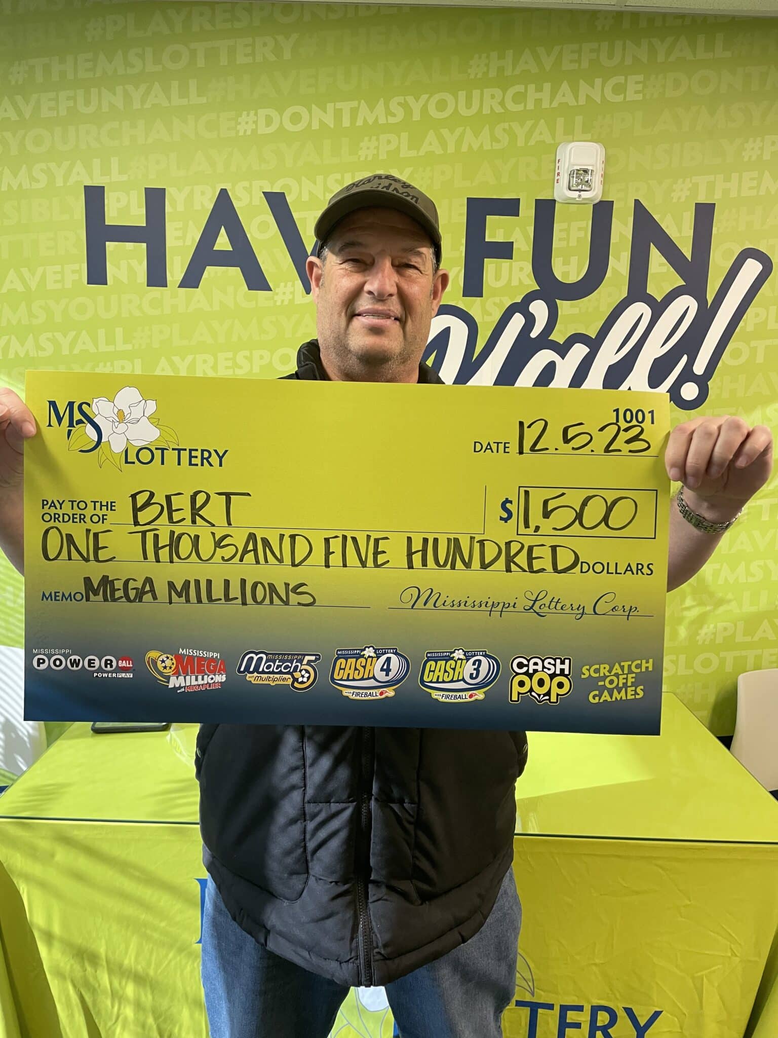 Hernando Man Won $1,500 - Mississippi Lottery