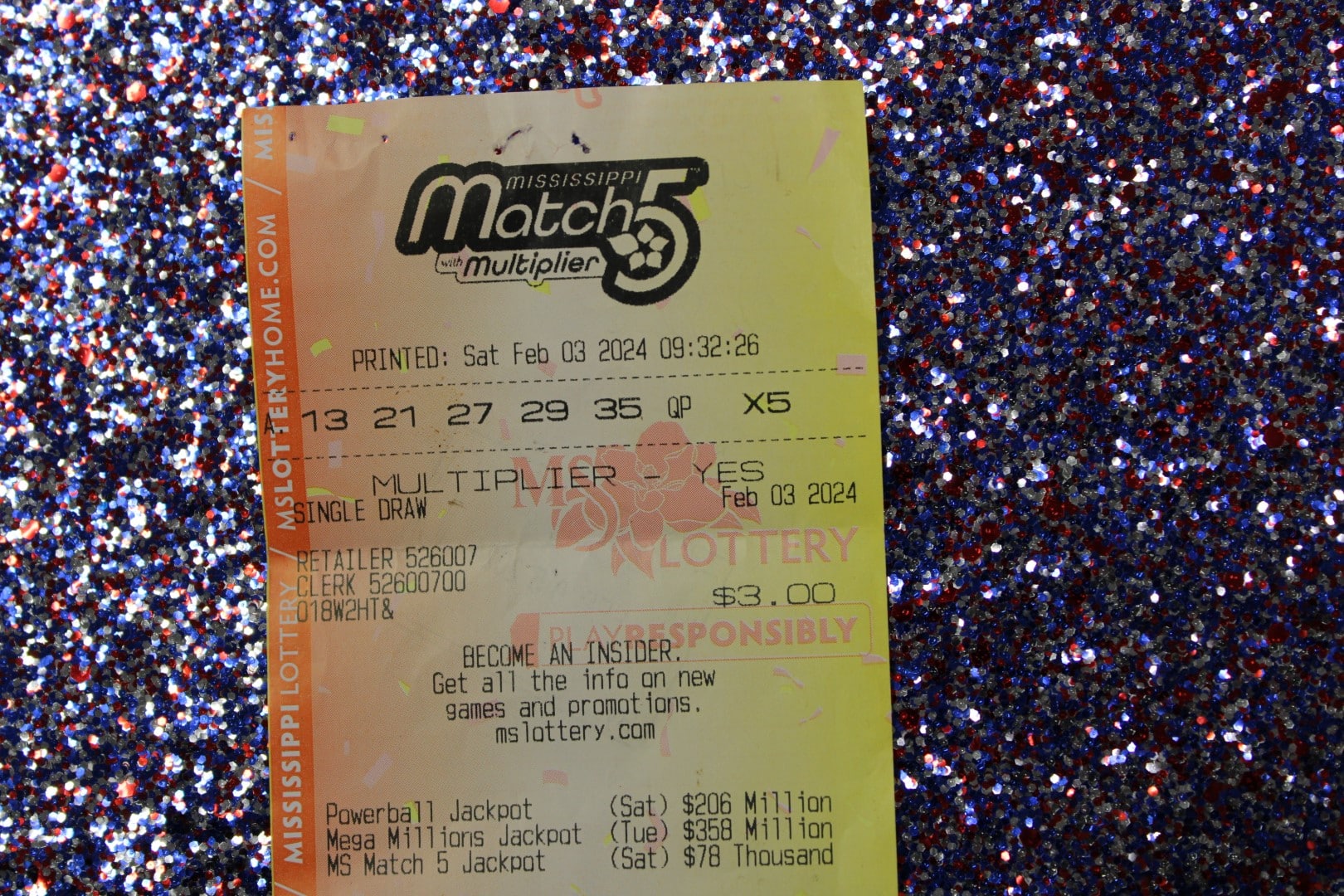 Ruleville Player Won 1,000 Mississippi Lottery