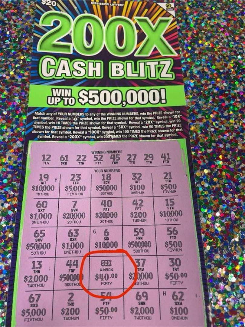 Aberdeen Woman Won $2,000 - Mississippi Lottery