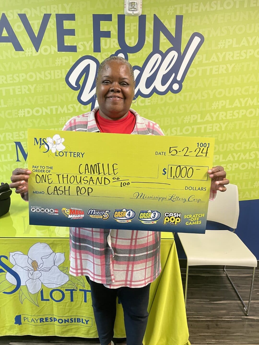 Poplarville Woman Won $1,000 - Mississippi Lottery